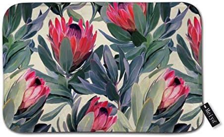 Vilico Painted protea pattern Doormat Floor Mat With Non-Slip Backing Bath Mat Rug Funny Home Decor 23.6" W×15.7" H