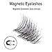 Magnetic False Eyelashes, Best Fake Lashes Extension for Natural, Ultra Thin Fiber Eye lashes Extension, No Glue Allergy,1 Pairs (4 Pieces), Natural Handmade
