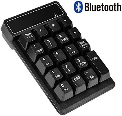 Bluetooth Number Pad, Kadaon 19 Key Wireless Numeric keypad Bluetooth Numeric Keyboard, for Laptop / Notebook, Compatible with Windows System