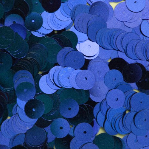 8mm Flat Round SEQUIN PAILLETTES ~ ROYAL BLUE Metallic ~ Loose sequins for embroidery, bridal, applique, arts, crafts, and embellishment. Made in USA.