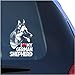 I Love My German Shepherd Clear Vinyl Decal Sticker for Window, Alsatian Dog Sign Art Print
