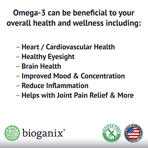 Omega 3 Fish Oil Supplement | Non-GMO, Made in The USA | EPA 800 + DHA 600 + Vitamin E | Pharmaceutical Grade Natural Fatty Acids | Deep Blue Ocean Fish | Liquid Fish Oil Capsules | 120 Caps 2000 mg