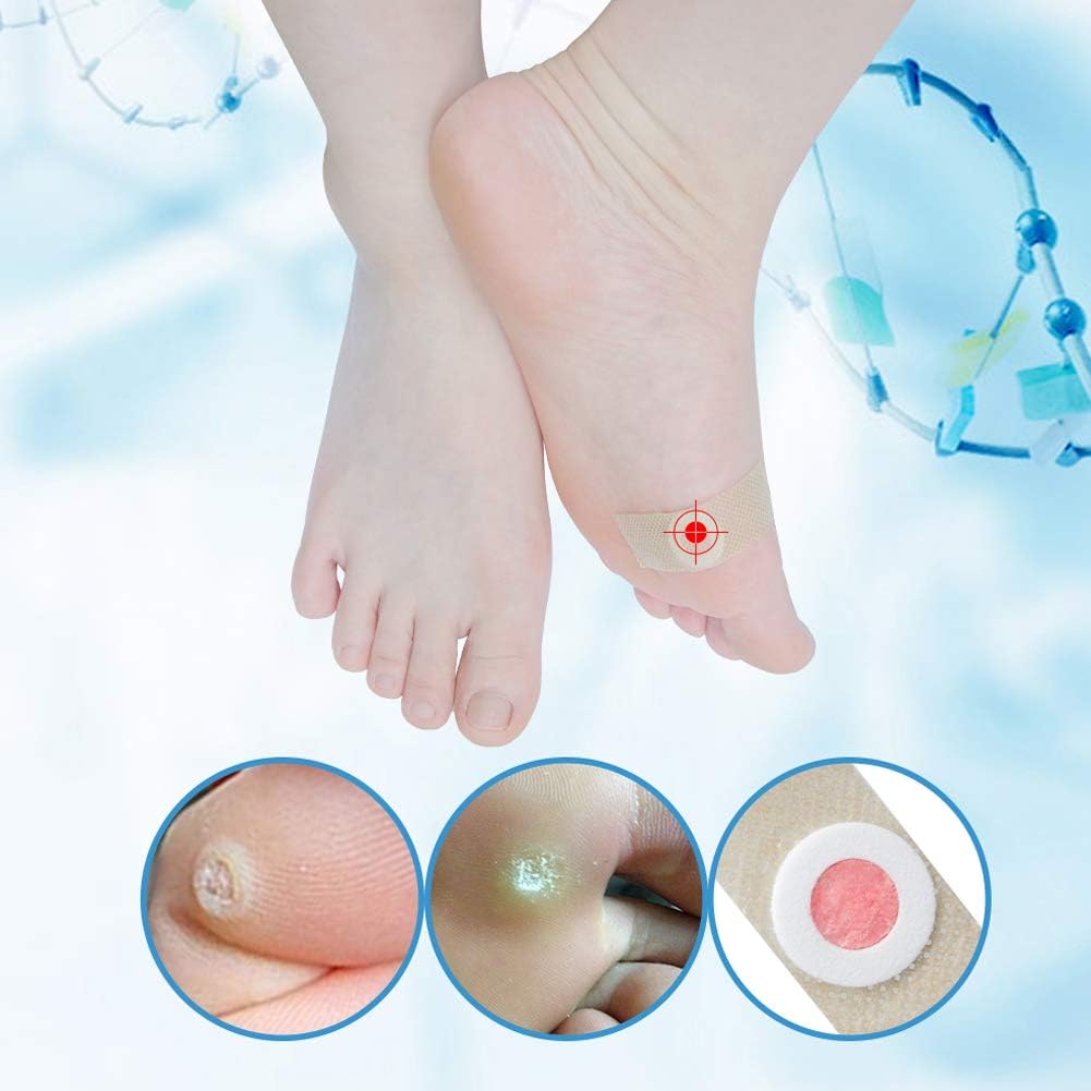 Wart Remover, Wart Removal Plasters Pad, Foot Corn Removal Plaster with Hole, Feet Callus Remove, Soften Skin Cutin Sticker Cure Toe Protector, Relief Pain Removal Warts Plaster 24 Pcs/Box: Health & Personal Care