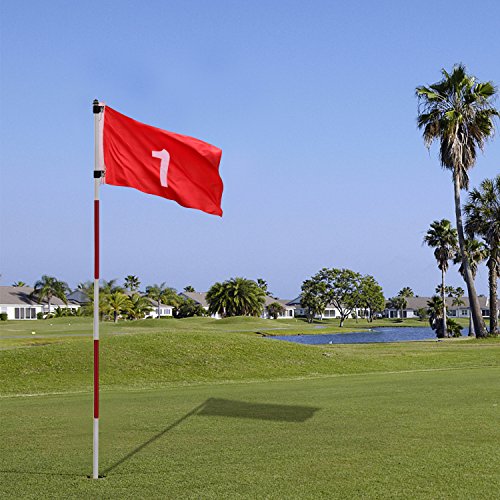 Kingtop Golf Flagsticks Pro Putting Green Flags Hole Cup Set All