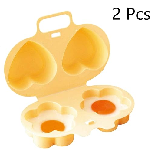 Paquete de 2 escalfadores de huevos para microondas, cocción de ...
