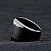 UNAPHYO Men's Stainless Steel Square Antique Silver Ring Matte Brushed Simple Signet Band Size 10