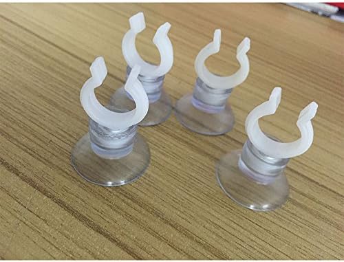 Huihuger Practical Fish Tank Suction Cup with Clip for Aquarium Water Pipe/Heating Rod/Glass Air Tube Hose
