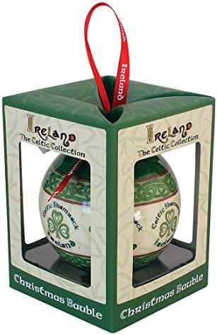 Celtic Collection Christmas Bauble With Shamrock