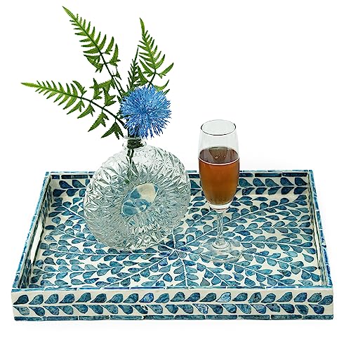 CLAYNIX Serving Tray 15.7" X11.8" Lacquer Mother
