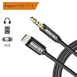[Upgraded] Aux Cord Compatible with iPhone x/8/7/plus/6/6s/xs/xr/xs max, Micarsky 3.5mm Male Aux Cord Audio Adapter Cable to Car/Home Stereo or Headphone, Supporting iOS 11.4 and Later(3.3ft)