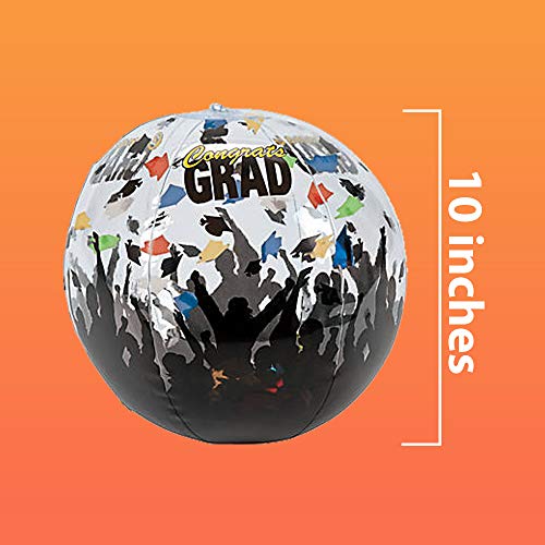 image for Kicko Inflatable Beach Balls - Set of 6 - Cool Graduation Celebration 