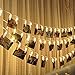 LED Photo Clips String Lights, 16 Photo Clips, 4,5 Meter/15 Feet, Warm White, Battery Powered Perfect for Hanging Pictures, Notes, Artwork