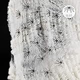 LessMo 326g Halloween Spider Web Decor, 60 Extra
