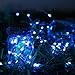 Dolucky 72FT 200 LED Blue Solar Outdoor String Lights, 8 Modes Solar Powered Waterproof Fairy Lights, Solar Copper Wire Lights for Garden Yard Christmas Decoration