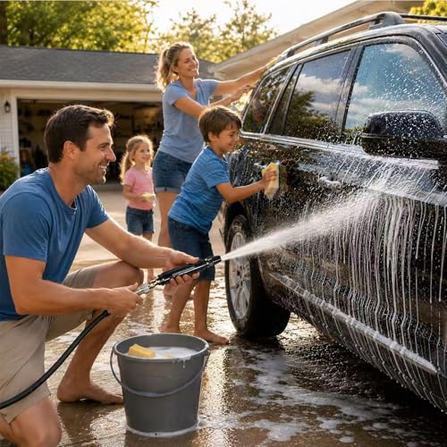 High Pressure Sprinkler Nozzle Nozzle Nozzle Adjustable Hand Resistant Spray Nozzle High Pressure Garden Hose Nozzle for Lawn Yard Watering Car Cleaning
