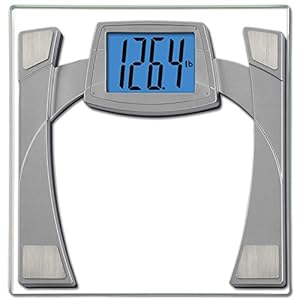 EatSmart Precision MaxView Digital Bathroom Scale w/ 4.5″ Backlit LCD Display, Silver