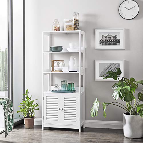 VASAGLE Bathroom Tall Freestanding Linen Tower, Storage