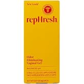 RepHresh Odor Eliminating Vaginal Gel, Fragrance Free, Balances Vaginal pH, Odor Control Up to 3 Days, 4 Pre-Filled Applicators