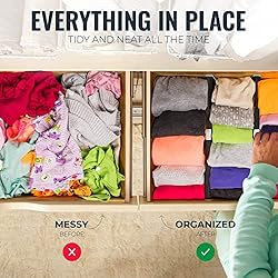 RAPTUROUS Adjustable Drawer Dividers 6