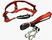 Freedom No Pull Velvet Lined Dog Harness and Leash Training Package Red Large