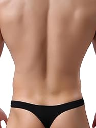 iKingsky Men's Silky Thong Sexy T-Back Mens