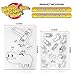 Teenitor 18 Sheets Heat Shrink Plastic, Shrinky Art Film Paper for Kids Creative Craft