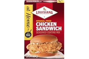 LOUISIANA FISH FRY PRODUCTS Louisiana Fish Fry At Home Original Fried Chicken Sandwich Seasoned Coating Mix 4 oz. (Pack of 1) - Make Your Fast Food Favorites At Home - Delicious and Crunchy Coating Filled with Cajun Flavor - Easy to Make Recipe for Skillet Frying