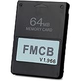 PS2 FMCB Free McBoot Card v1.966 Meory Card 64 MB for PS2 - Plug and Play PS2 Memory Card -Runs Games in USB Disk or Hard Disk