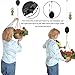 Sunnayc Retractable Plant Pulley, Adjustable Plant Hanger Hook with Locking Mechanism for Hanging Plants, Garden Flower Baskets, Pots and Bird Feeders, Lower and Raise in Different Height, Black (2)thumb 2