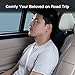 Conthou Car Neck Pillow Memory Foam for Cervical Pain Relief, Ergonomic Neck Support with Extender Strap for Car Seat, Office Chair, Recliner and Gaming Chair