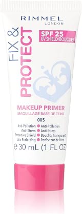 Rimmel London Fix Protect UV Shield Primer SPF 25 30ml Makeup Base Smoothing