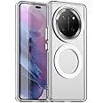 Pzwoxukhov Compatible with Honor X9c 5G Case Cover,Supports Wireless Charging,Shockproof Magnetic Phone Case，Compatible with Honor Magic 7 Lite 5G Case White