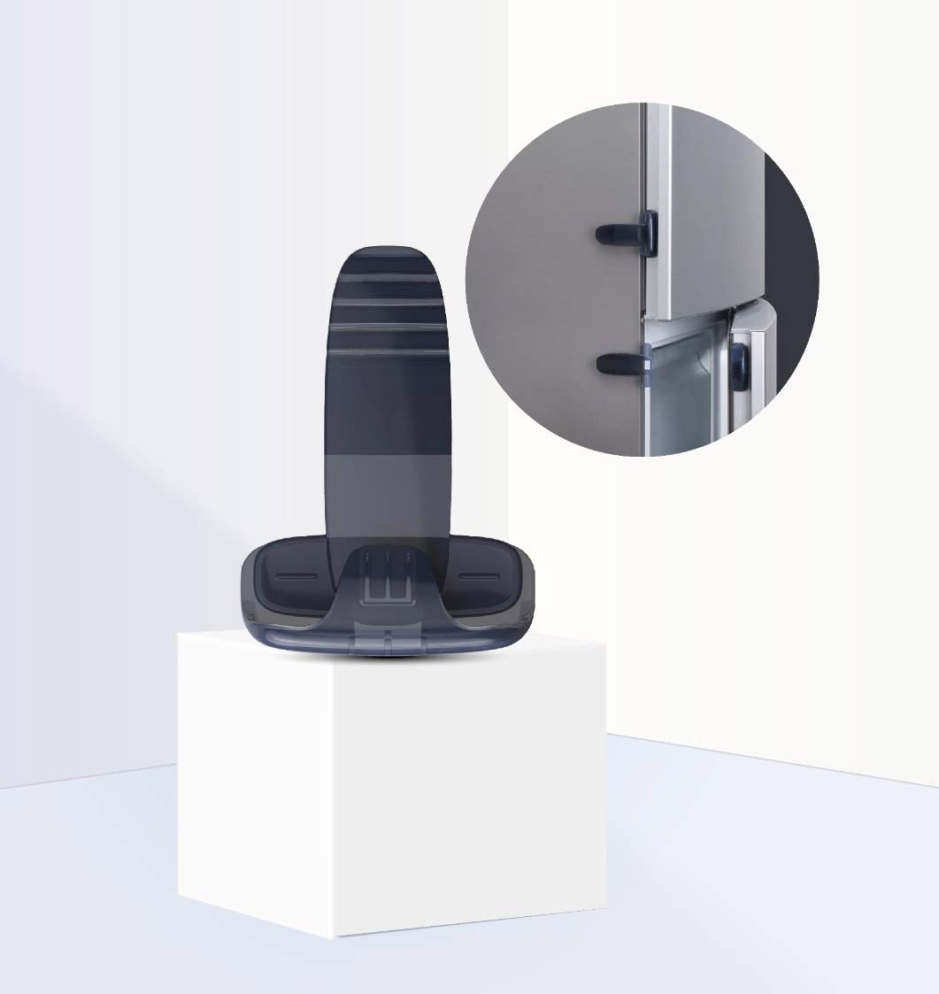 QT BABY Freezer Lock Latch | Fridge Lock for Kids, Toddler, Children, with More Security and Heavy Duty, Child Proof Refrigerator Door Lock is Easy to Install and 3M Adhesive - 1 Pack