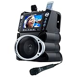 Karaoke USA GF839 Portable System, Black