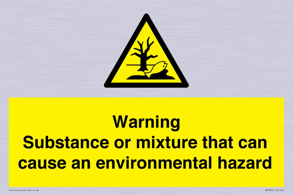 Warning Substance or mixture that can cause an environmental hazard Sign - 300x200mm - A4L