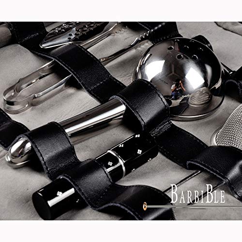 LPing Bartender Kit Einkaufstasche,tragbare große Bar-Sets Rolltasche,Werkzeugkoffer für die Cocktailherstellung zu… – Bild 5