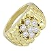 NewAgeBling Cluster Nugget 14k Gold Tone AAA Cz Hip Hop Iced Pinky Ring Size 5-13
