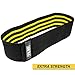 Tribe Lifting Resistance Hip Bands | Leg Band for Hip Work Out or Physical Therapy | Resistance Loops, Non-Slip Elastic Grippy Inner Layer | Men and Women | Black