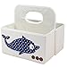 ANG Baby Diaper Organizer, Waterproof Foldable Baby Storage Basket,Nursery Organizer Caddy with Handle for Changing Table Diaper,Baby Shower Gift Baskets for Girls Boys(Dolphin)