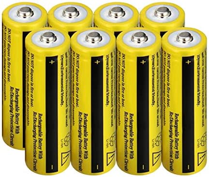 WolfonFire 8PCS 18650 Li-ion 3.7V 9800amh Rechargeable Batteries Button Top for Led Flashlight Torch, Small Fan, Radio, Toys