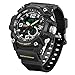 Weide Men Tactical Watch,Analog Quartz Digital Watch Sport Man Chronograph Dress Wrist Watches for Men (Black)