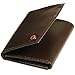 Alpine Swiss Men's Genuine Leather Trifold Wallet Dark Brown