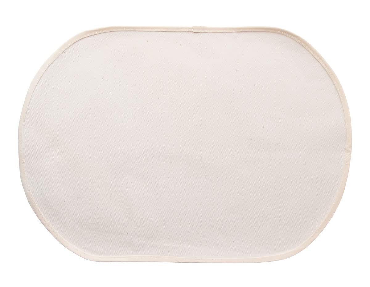 INNSPIRO Placemat Oval Ecru Cotton 46 x 30 cm