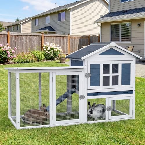 RUNSHED Wooden Rabbit Hutch