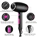 Travel Hair Dryer Ionic Small Blow Dryer with Diffuser Attachment Professional Salon Effect Mini Compact Hair Dryers - Beauty Hair Care Styling Tools Hand Held for All Hair Types 2300W