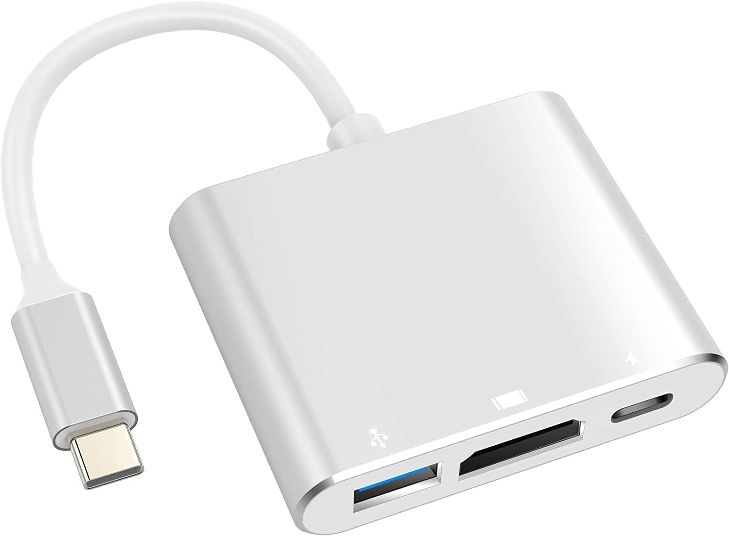 Adaptador USB-C para HDMI 4K, USB 3.0 e Carga PD - Compatibilidade com MacBook, Thunderbolt 3 e DEX Android - Eleva Sua Exper