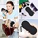 ZZ Sanity (2PCS Sunglasses Soft Case Ultra Light Neoprene Zipper Eyeglass Case/Belt Clip (2PCS-BLACK)