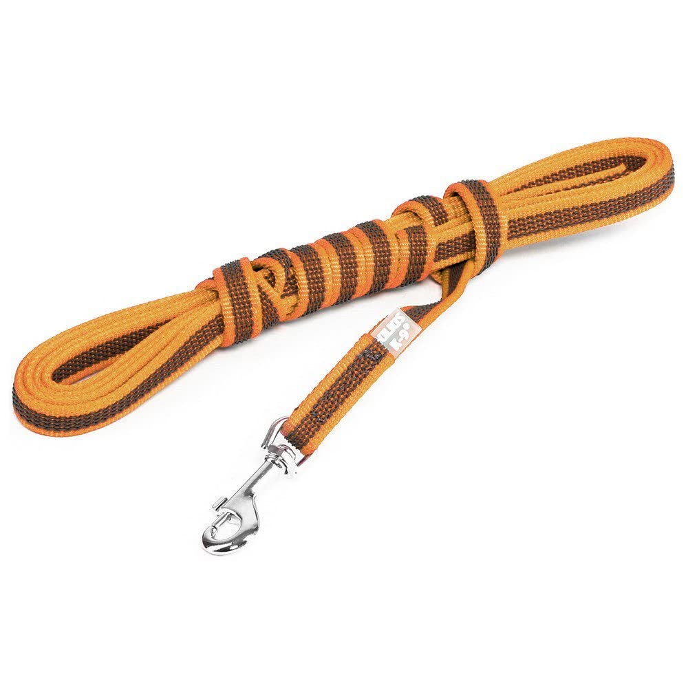 Color & Gray Super-Grip Leash with Handle, 14 mm x 5 m, Orange-Gray