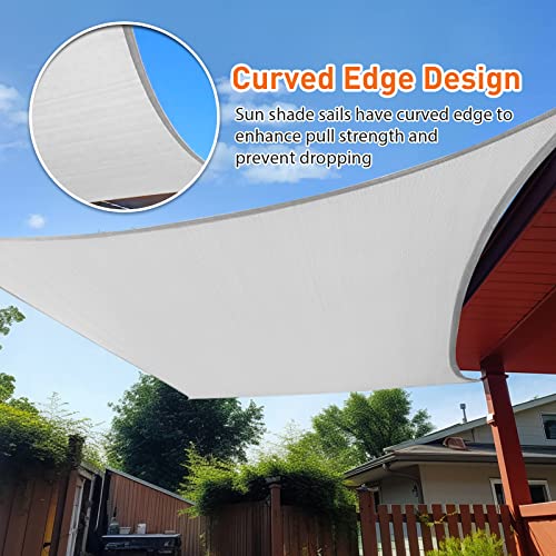 Artpuch 4'x10' Customize Grey Sun Shade Sail UV Block 185 GSM Commercial Rectangle Outdoor
