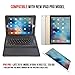 iPad Pro 12.9 Keyboard + Leather Case, Alpatronix KX140 Bluetooth iPad Keyboard Folio Smart Case with Removable Wireless Keyboard, Built-in Stand for iPad Pro 12.9-inch (Late 2015 - iOS 10+) - Black